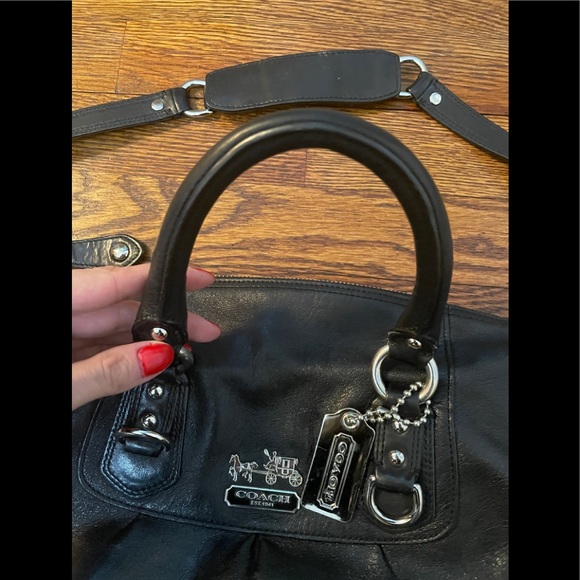 Coach Black Leather Madison Sabrina Conver… - Picture 2 of 9
